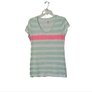 Style & Co The Essential Tee Women's  Size Medium  Short Sleeve  Striped